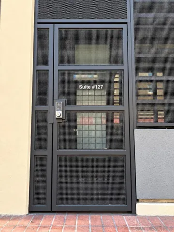 Exterior Entrance - just behind the complex entry screen door