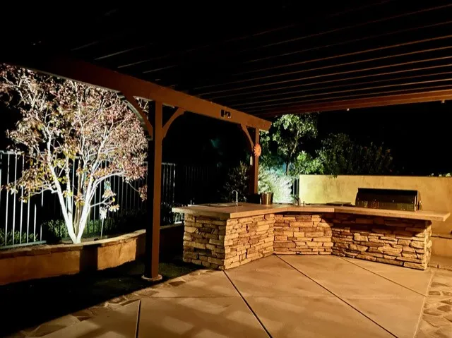 Exterior Evening Backyard