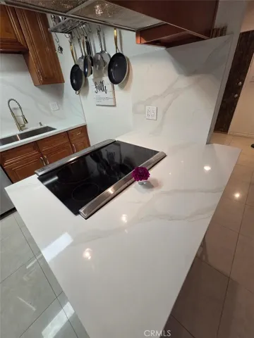 counter top height breakfast bar has room for 2 stools