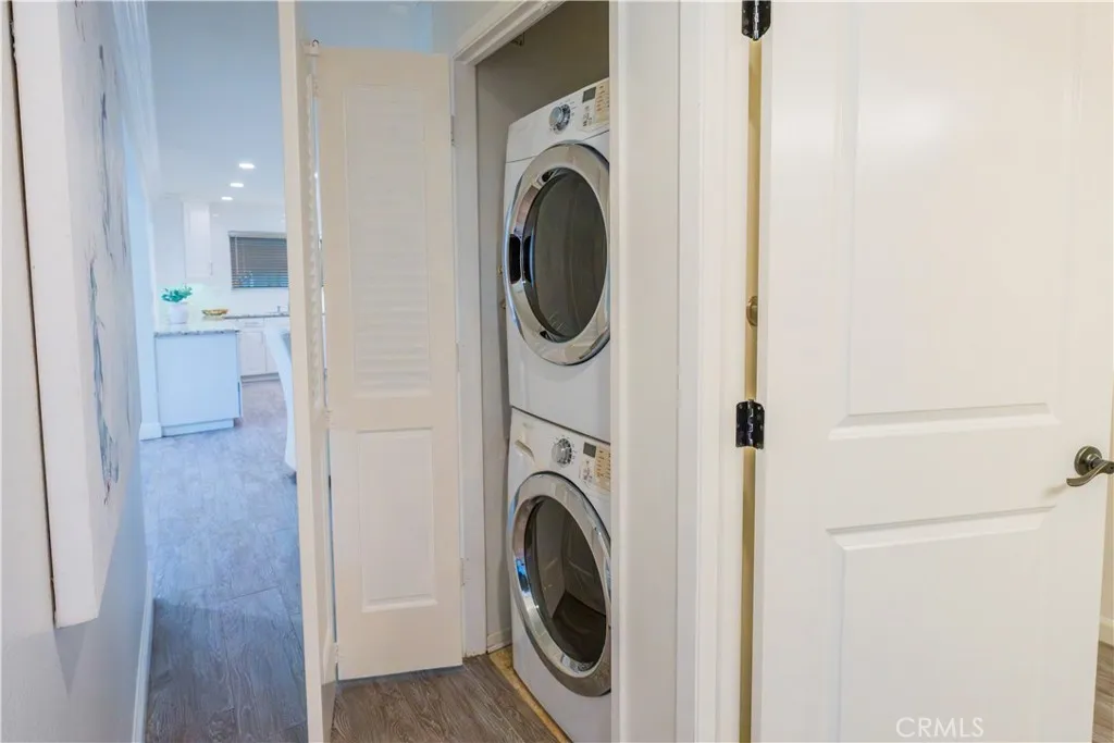 Stacked Inside Washer/Dryer
