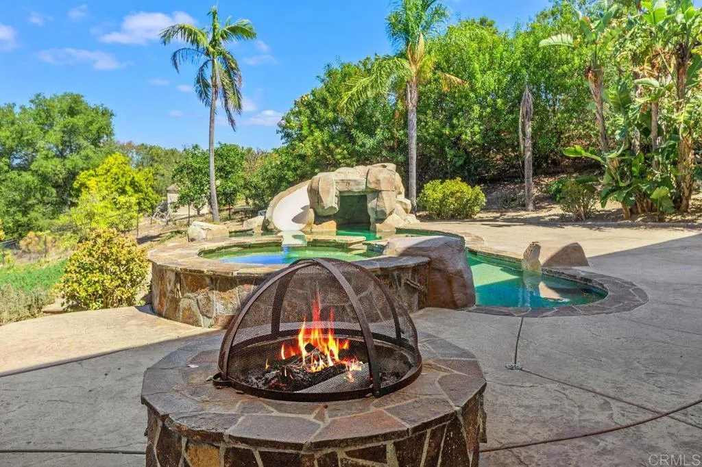 Firepit on back patio Firepit on back patio