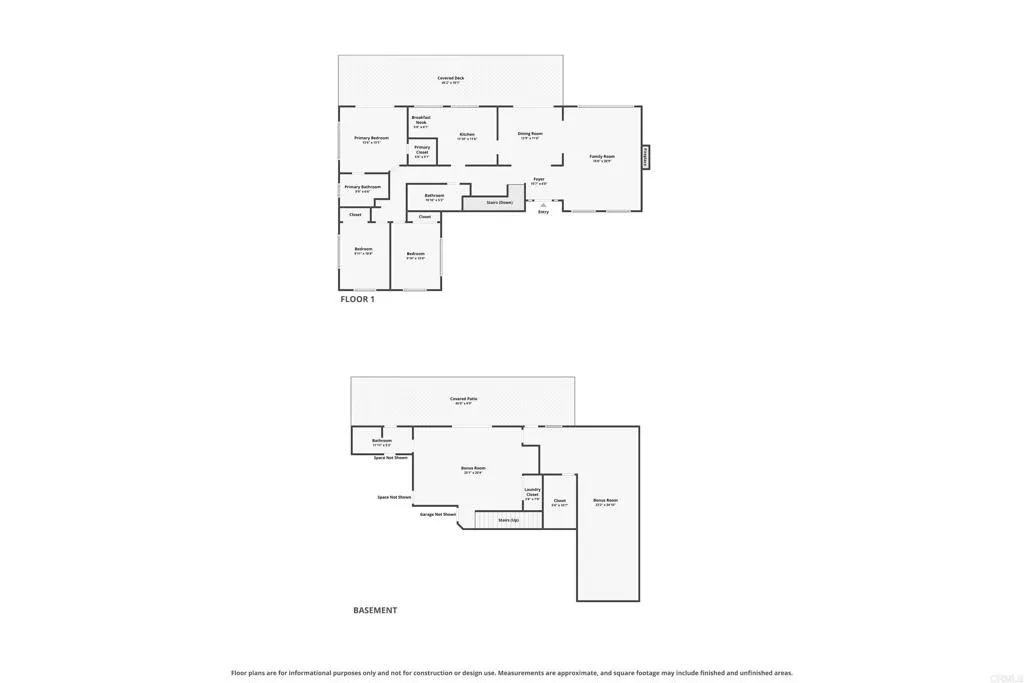 Upper and Lower Level Floor Plans Upper and Lower Level Floor Plans