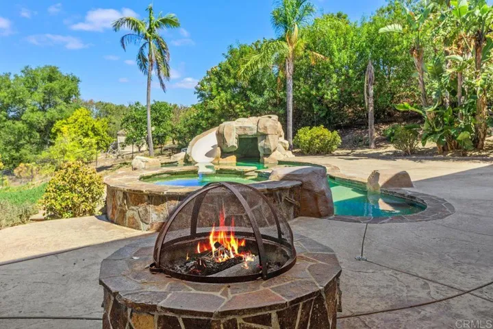 Firepit on back patio