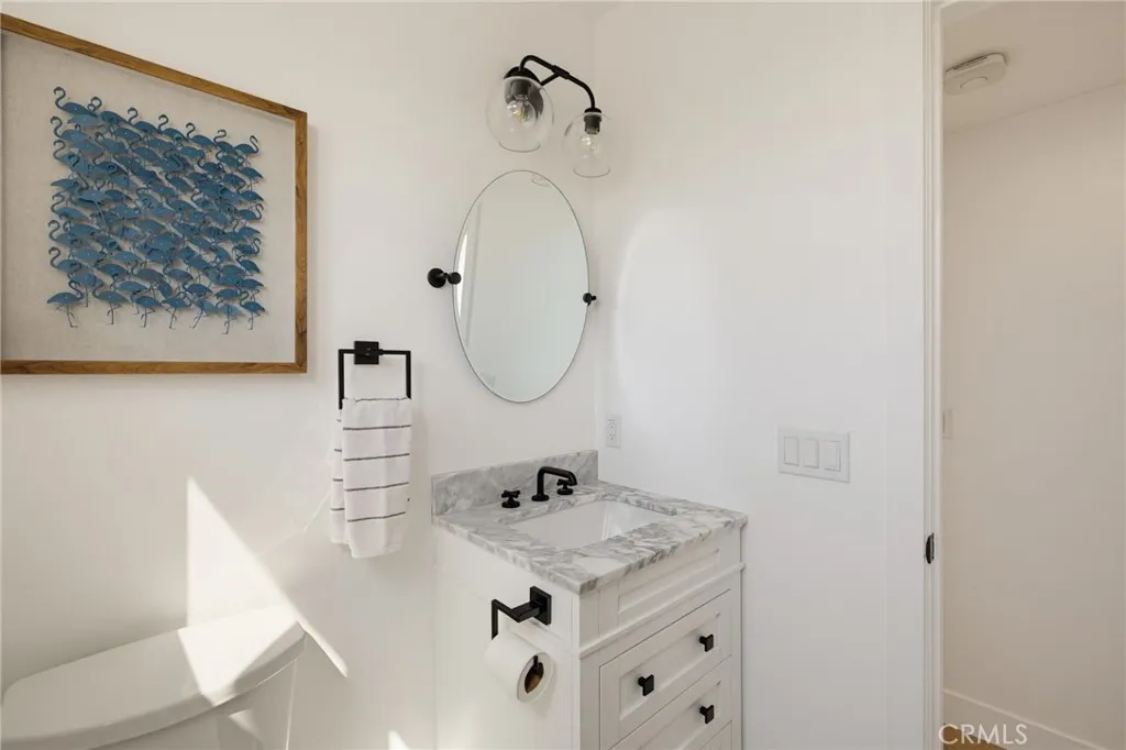 Hall bathroom, full (bath and shower), for use by bedrooms #2 and #3. Hall bathroom, full (bath and shower), for use by bedrooms #2 and #3.