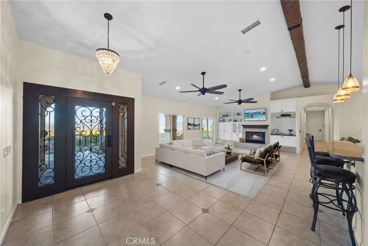 Virtually Staged Family Room