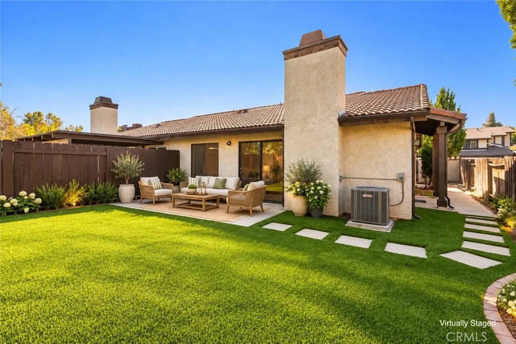 Virtually Staged Rear Patio & Yard Virtually Staged Rear Patio & Yard
