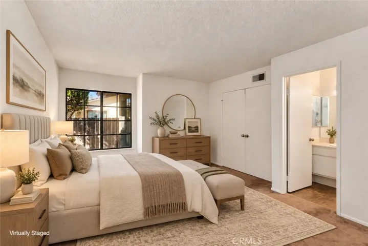 Virtually Staged Primary Suite