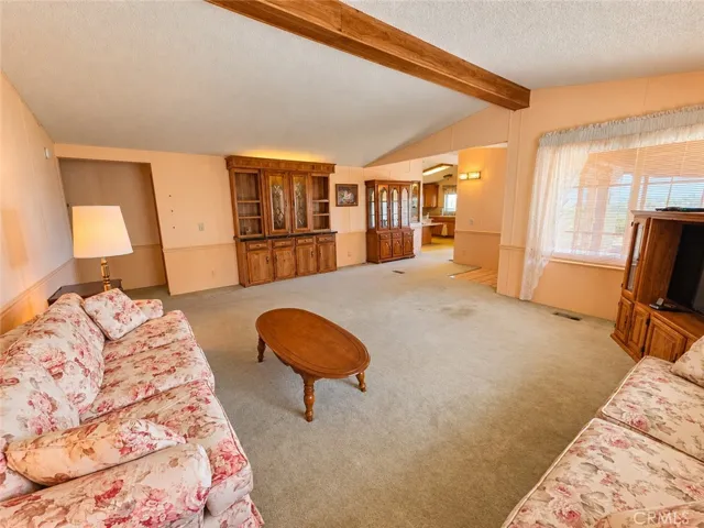 Oversized Living Room. Built-in Hutch.