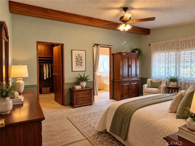 Huge Primary Bedroom Suite with Walk-in Closet. Virtually Staged