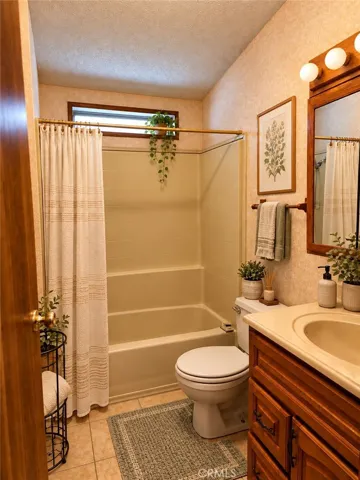 Hallway Full Bath Virtually Staged