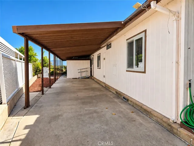 Extra Long Driveway with Covered Carport Parking
