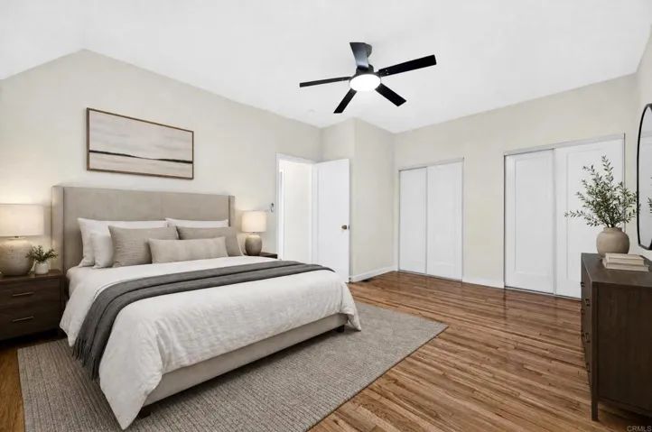 Virtual staged extra bedroom upstairs