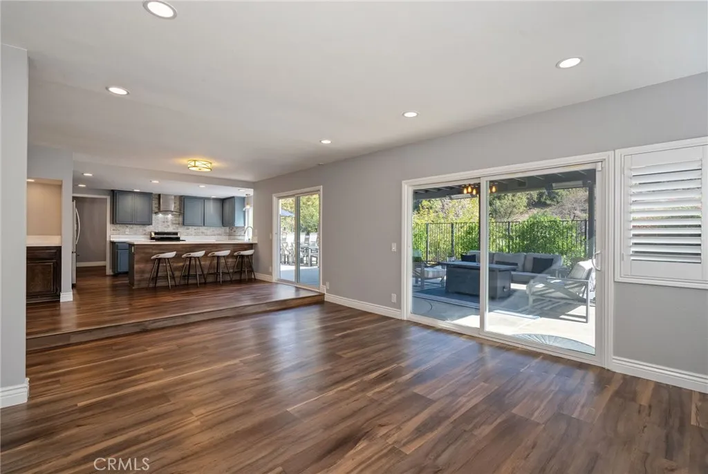 Two Sliding Doors to the Backyard