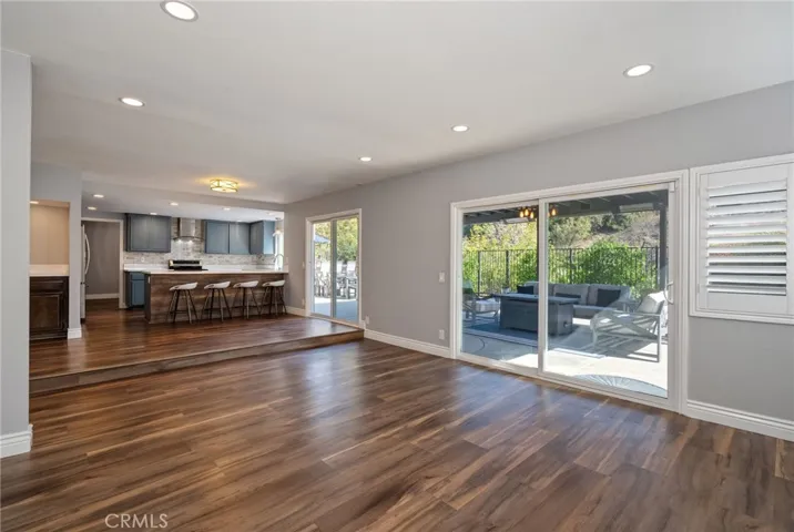 Two Sliding Doors to the Backyard