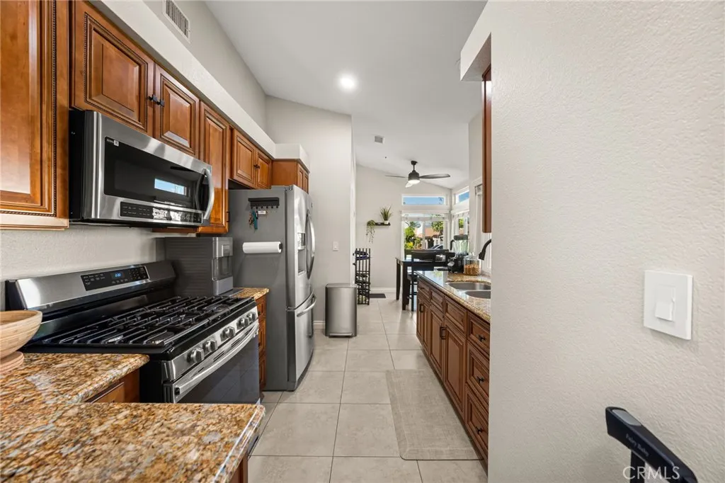 Kitchen with Stainless Steel Appliance View