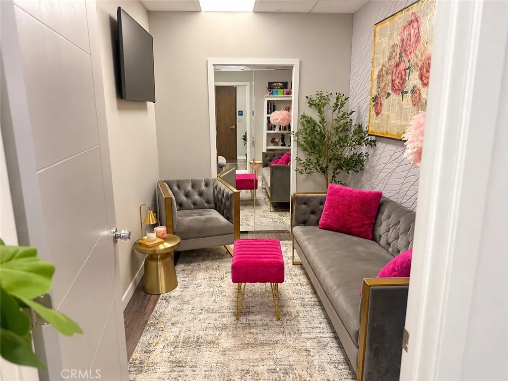 First office area when you walk into the suite