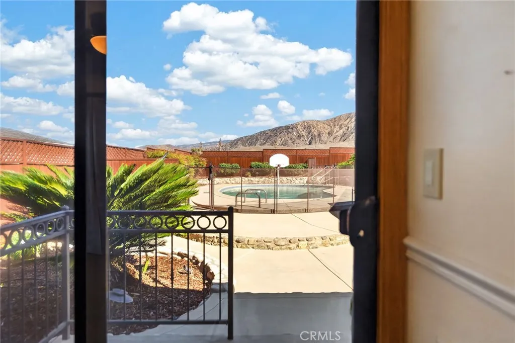 View from patio door in guest room
