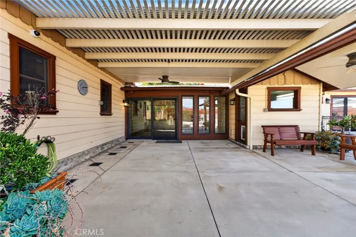 Rear covered patio