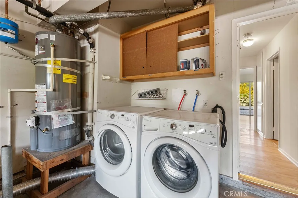 Washer & dryer are included.