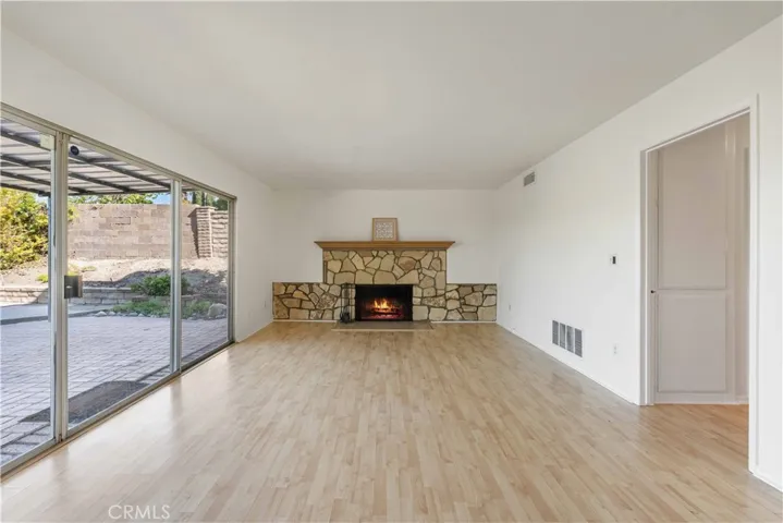 Good-size family room with view of the yard