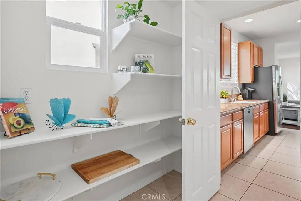 Pantry area off of kitchen.