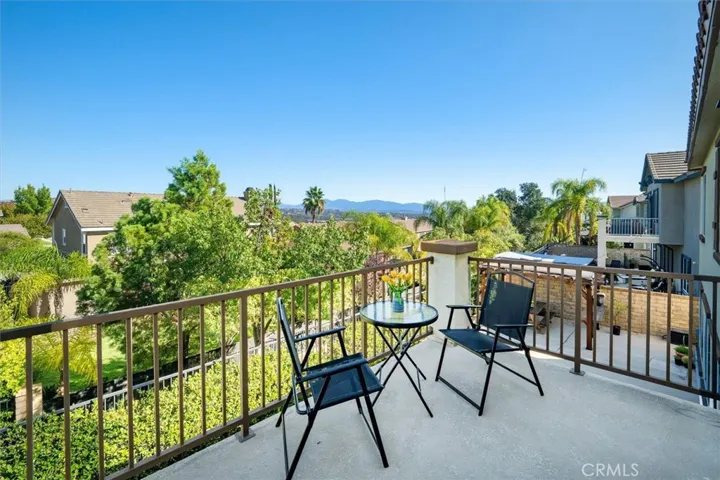 Balcony off of main bedroom with incredible views.