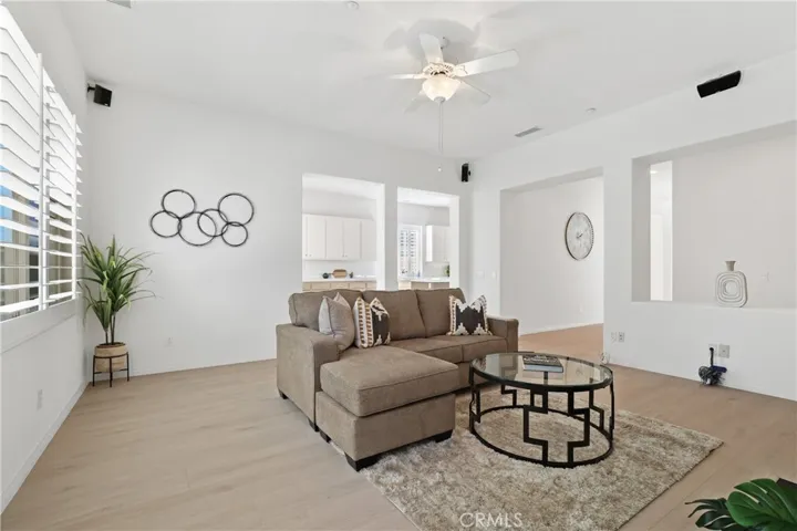 Living Room Adjacent to Kitchen - Staged for Photo Only
