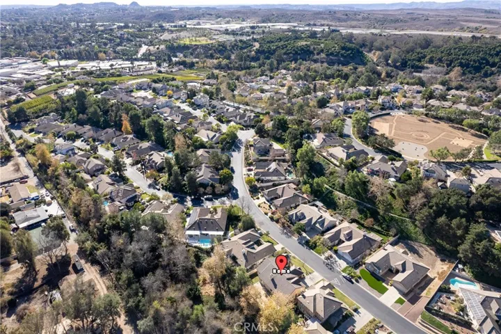 Digitally Enhanced to Mark Location of House
