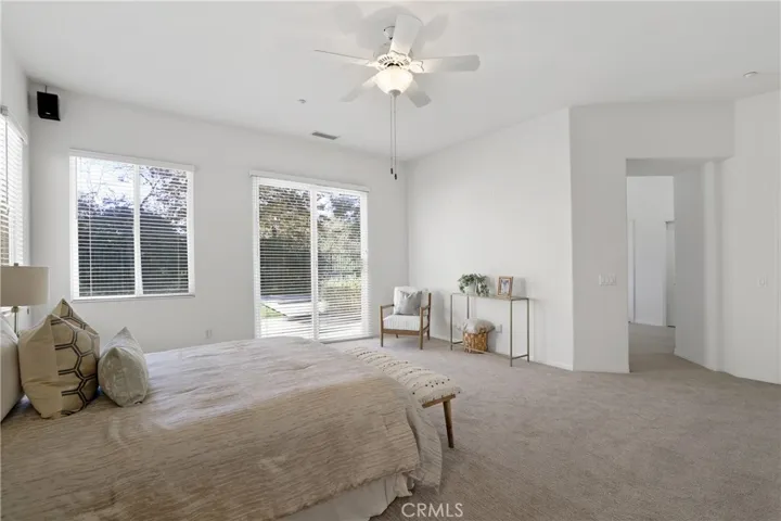Primary with Door to Backyard - Staged for Photo Only