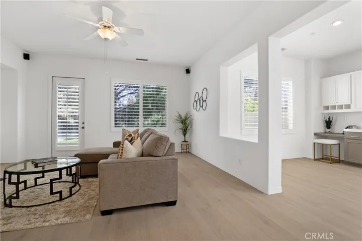 Living Room Adjacent to Kitchen - Staged for Photo Only