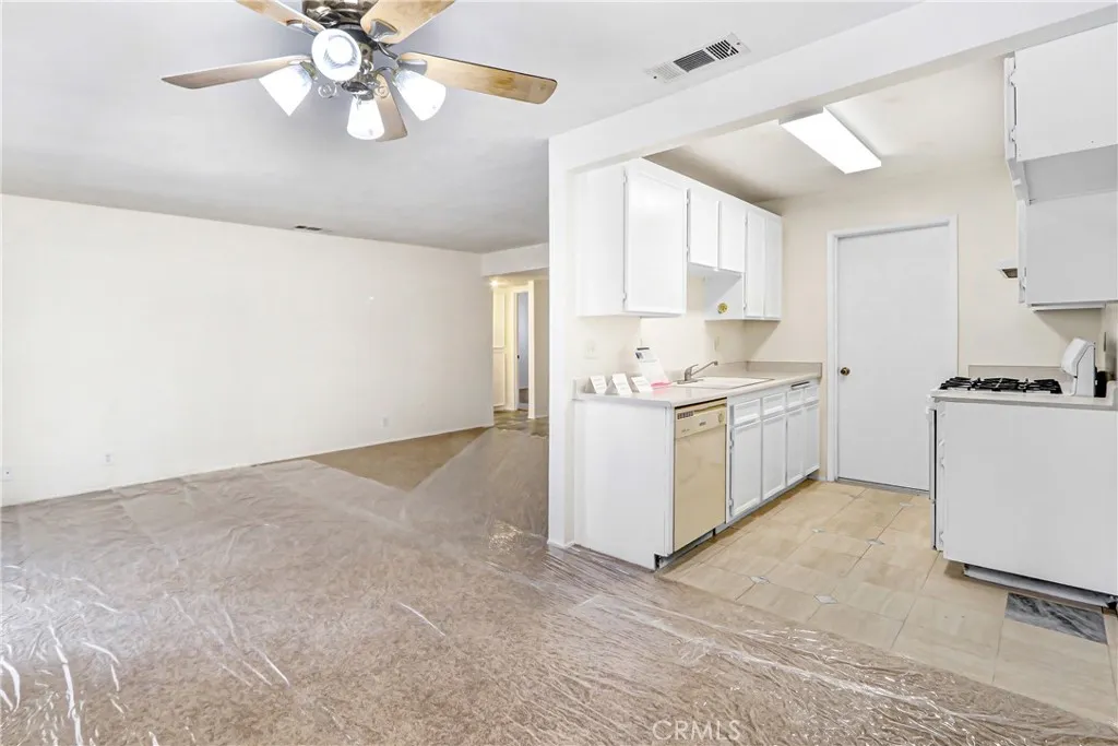 Kitchen Opens to your living space.
