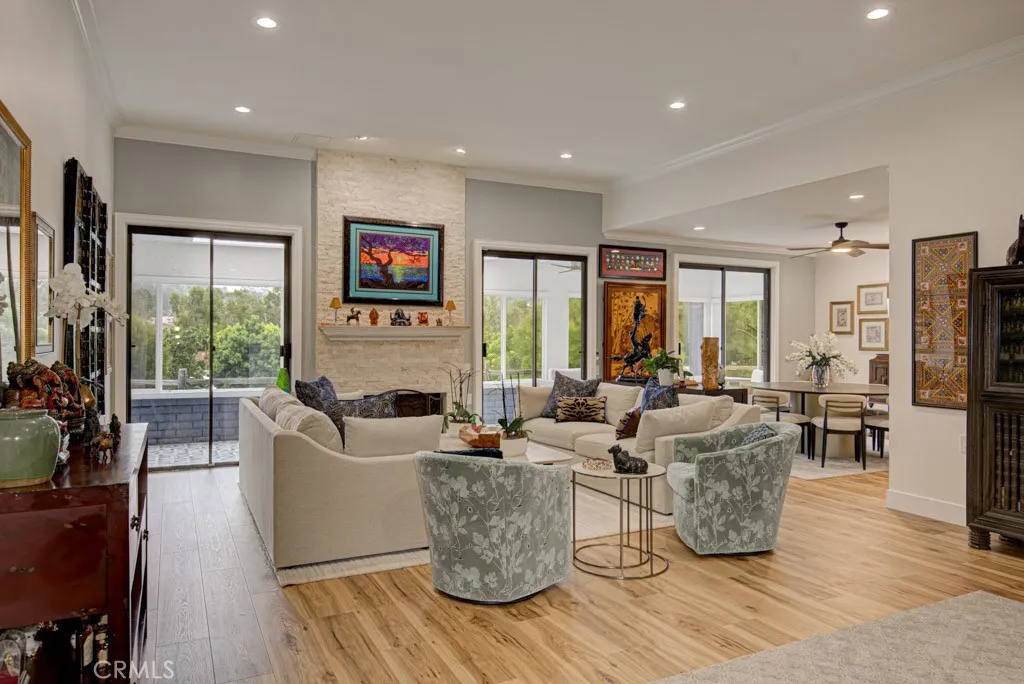 Another view of the living room. Dining room can be seen at right rear. Another view of the living room. Dining room can be seen at right rear.