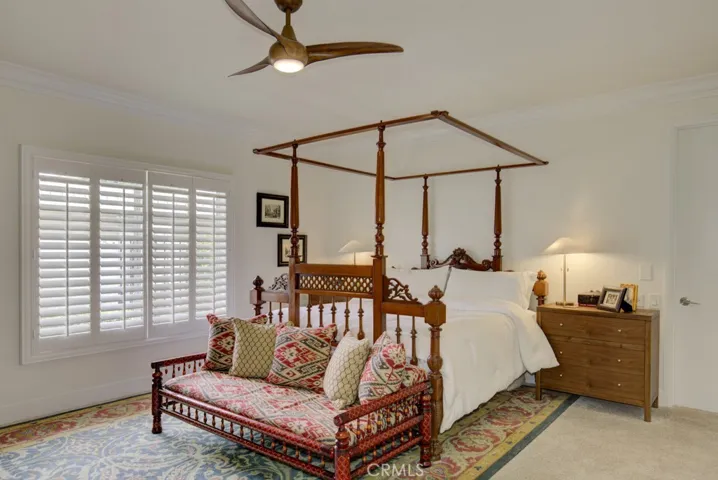 Spacious primary bedroom suite.