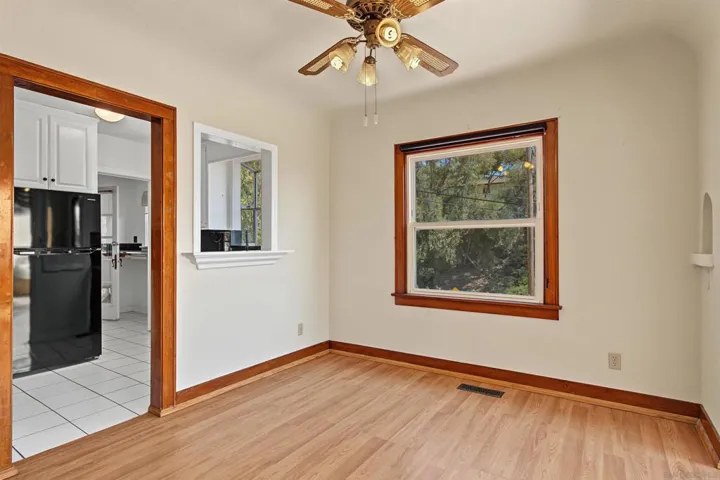 Dining room with pass through from kitchen
