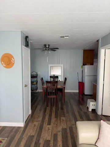 Dining area separated from the living area.