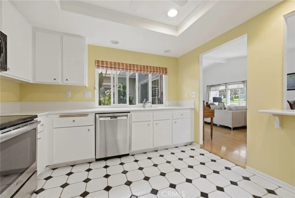 Kitchen was just painted white.