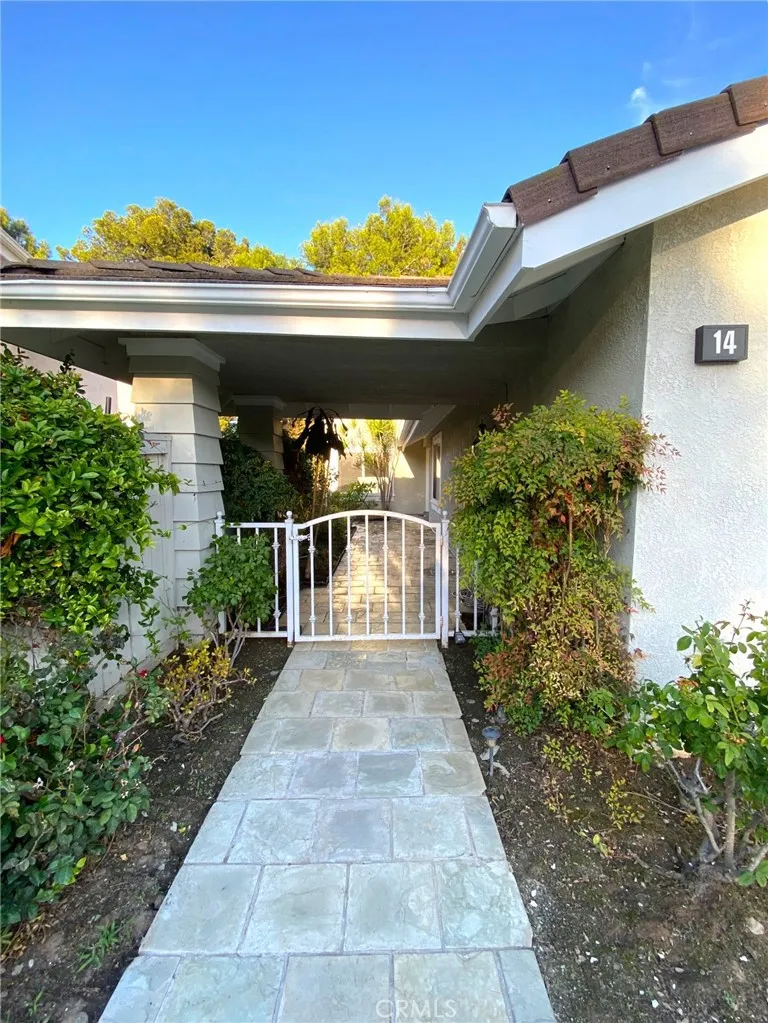 Private gated courtyard