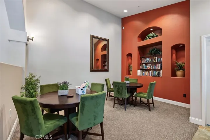 Library in clubhouse-great for studying and quiet space for study groups etc.