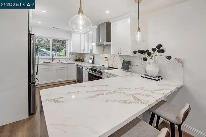 Reconfigured and Remodeled Kitchen