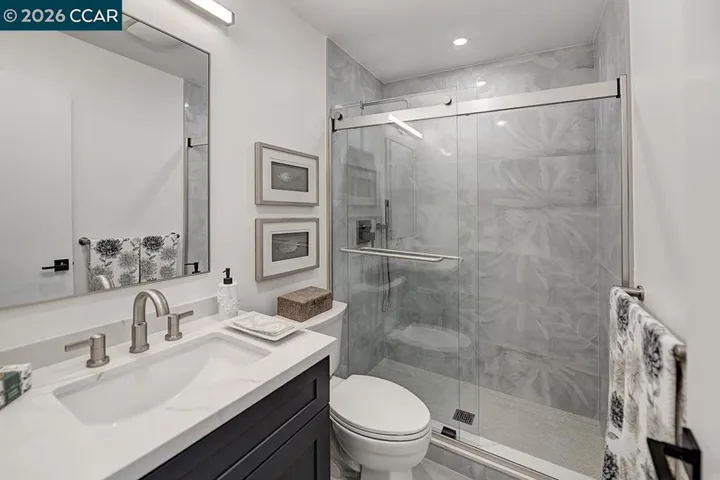 Remodeled Guest Bath with Walk In shower
