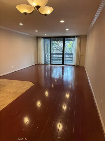 Living room and dining area