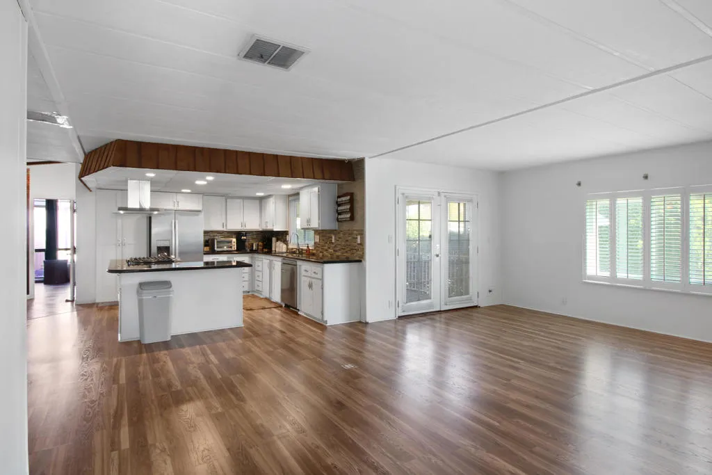 The Living Room is Open to the Kitchen
