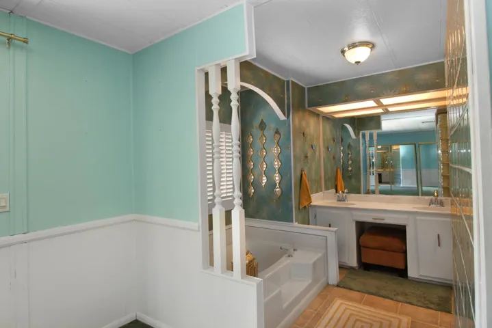 Primary Bath with Tub and HUGE Shower