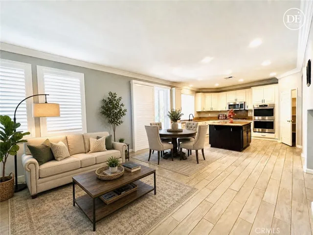 Virtually Staged Nook Area and Family Room
