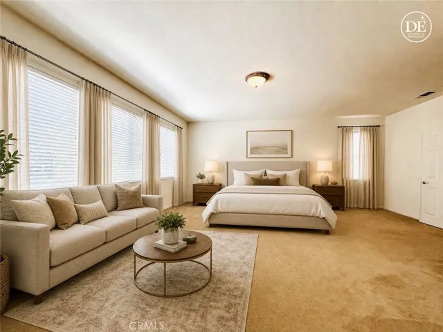 Virtually Staged Master Suite with Restreat Area