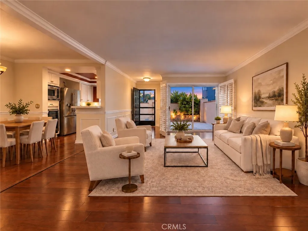 Virtually Staged living room