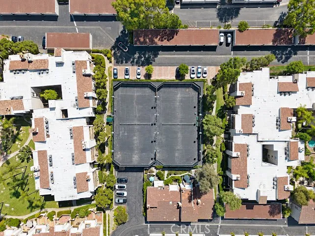 Aerial of tennis courts