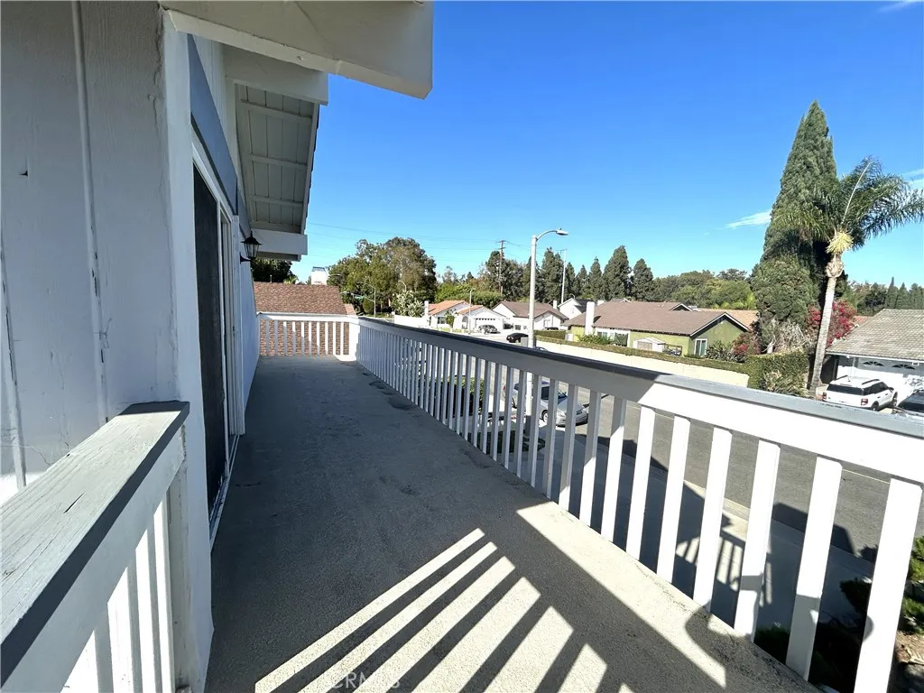 Large private balcony