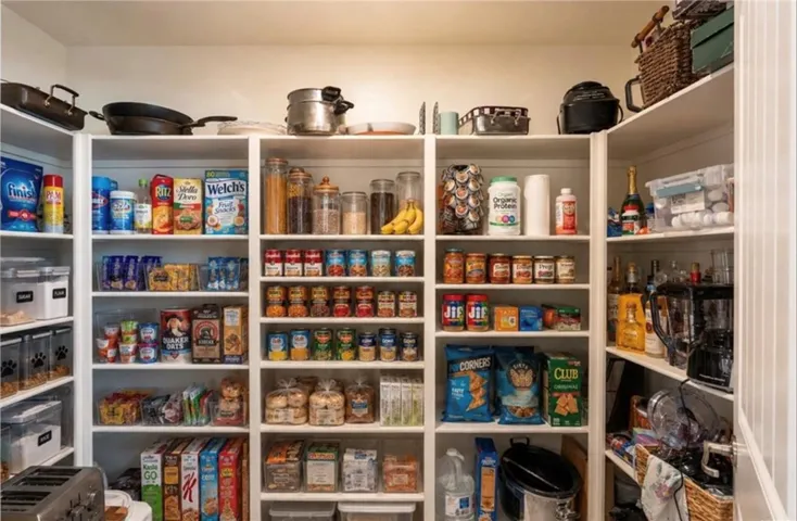 Oversized walk- in pantry