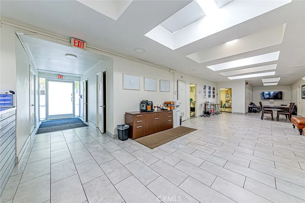 Lobby with skylights Lobby with skylights